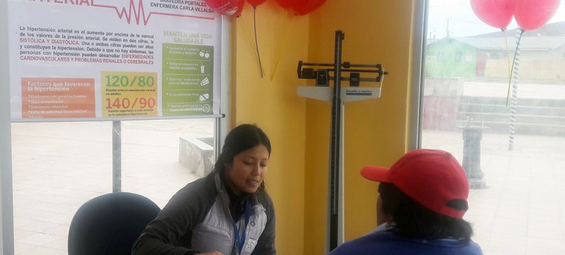 Equipo de la posta rural de Visviri conmemoró Día de la Hipertensión con operativo Equipo de la posta rural de Visviri conmemoró Día de la Hipertensión con operativo