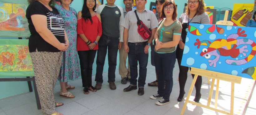 Usuarios de ESSMA Sur realizan exposición de arte