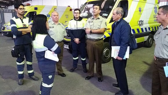 Jefe del SAMU Arica y jefe nacional de CENCO de Carabineros sostuvieron una reunión de coordinación Jefe del SAMU Arica y jefe nacional de CENCO de Carabineros sostuvieron una reunión de coordinación