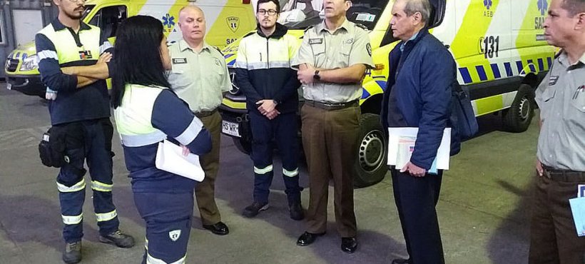 Jefe del SAMU Arica y jefe nacional de CENCO de Carabineros sostuvieron una reunión de coordinación Jefe del SAMU Arica y jefe nacional de CENCO de Carabineros sostuvieron una reunión de coordinación