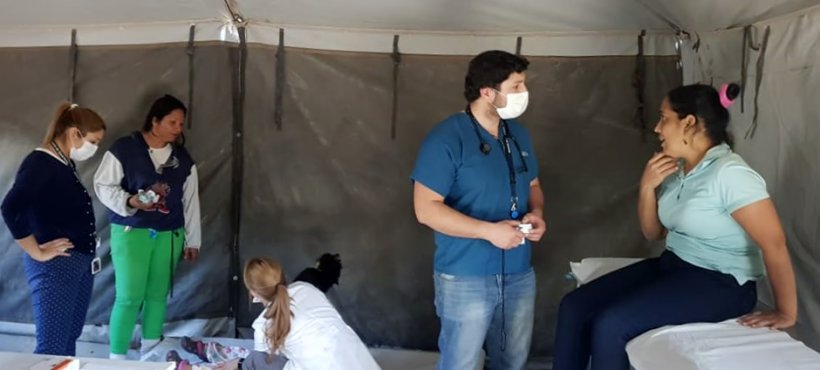 Servicio de Salud Arica realiza atenciones diarias en Complejo Fronterizo Chacalluta