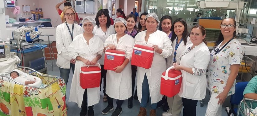 Arica: Servicio de Salud donó equipamiento para lactarios domiciliarios a Neonatología del Hospital Regional
