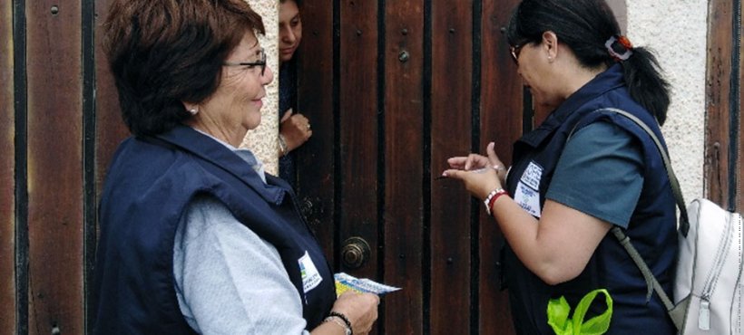 Dirigentes vecinales de CESFAM Bertín Soto de Arica llegaron a 4 mil hogares en puerta a puerta