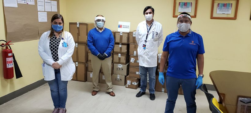 Servicio de Salud Arica recepcionó insumos para muestras PCR donados por la Universidad de Tarapacá