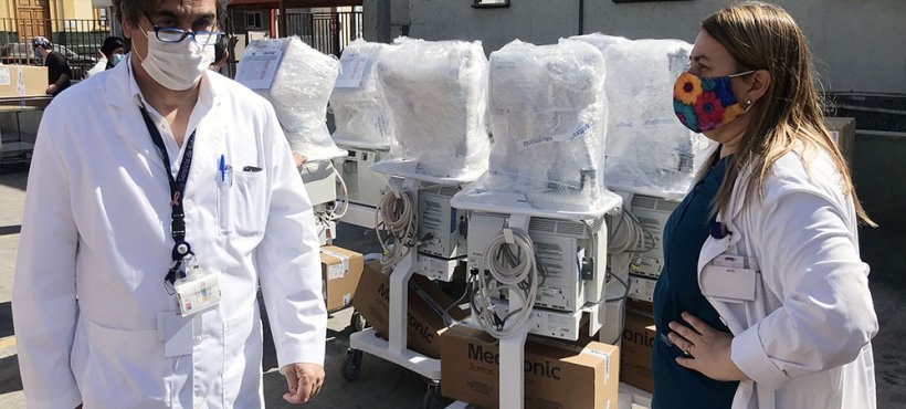 Ministerio de Salud envió 10 ventiladores mecánicos al Hospital de Arica para plan de acción covid-19