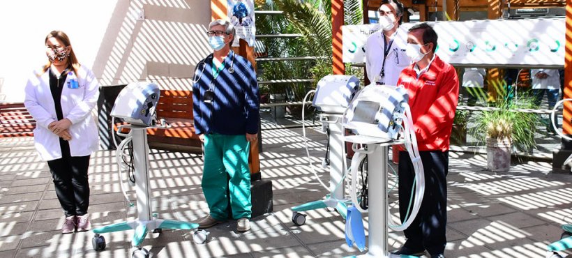 Hospital de Arica recibió los primeros cinco ventiladores mecánicos adquiridos por el Gobierno Regional