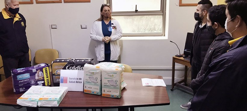 Hospital de Arica recibió donación del Rotary Club Azapa para pacientes adultos mayores