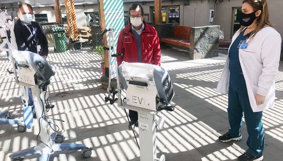 Hospital de Arica recibe 10 ventiladores mecánicos adquiridos con recursos del Gobierno Regional