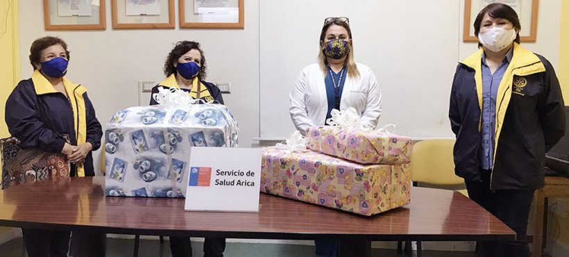 Damas de Rotary Arica celebraron el Día del Niño con donativo al Hospital Regional