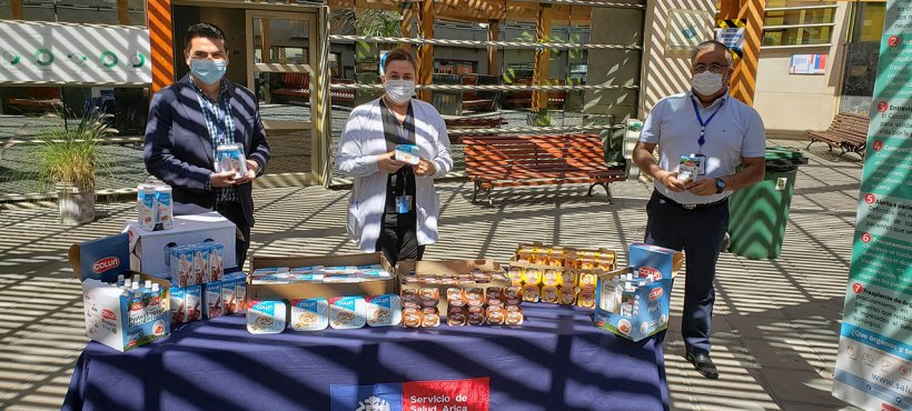 Hospital de Arica recibió donación de productos lácteos