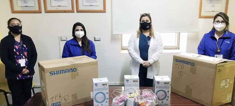 Empresa realizó donación para trabajadores y usuarios de unidad de pacientes críticos del Hospital de Arica Empresa realizó donación para trabajadores y usuarios de unidad de pacientes críticos del Hospital de Arica