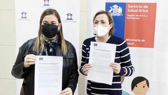 Juzgado de Familia de Arica y Servicio de Salud firman convenio de colaboración para optimizar acceso a carpeta virtual Juzgado de Familia de Arica y Servicio de Salud firman convenio de colaboración para optimizar acceso a carpeta virtual