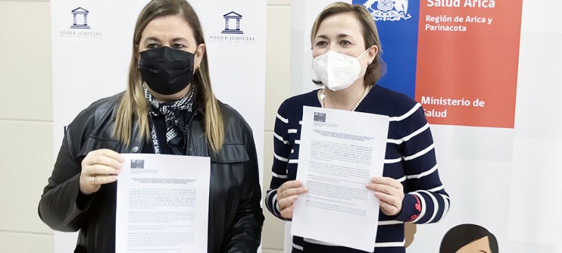 Juzgado de Familia de Arica y Servicio de Salud firman convenio de colaboración para optimizar acceso a carpeta virtual Juzgado de Familia de Arica y Servicio de Salud firman convenio de colaboración para optimizar acceso a carpeta virtual