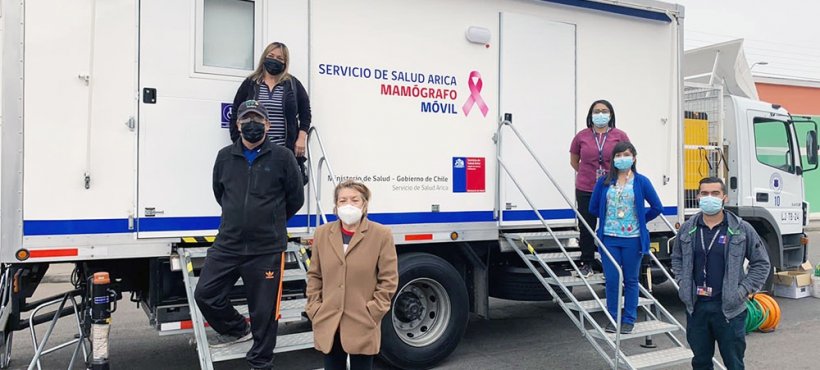 Servicio de Salud Arica y tres juntas vecinales realizaron operativo con el mamógrafo móvil Servicio de Salud Arica y tres juntas vecinales realizaron operativo con el mamógrafo móvil