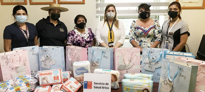 Damas del Club de Huasos donaron ajuares y pañales a los bebés nacidos en el Hospital de Arica