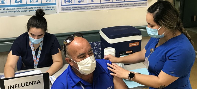 Servicio de Salud inició reforzamiento de campaña de vacunación contra la influenza