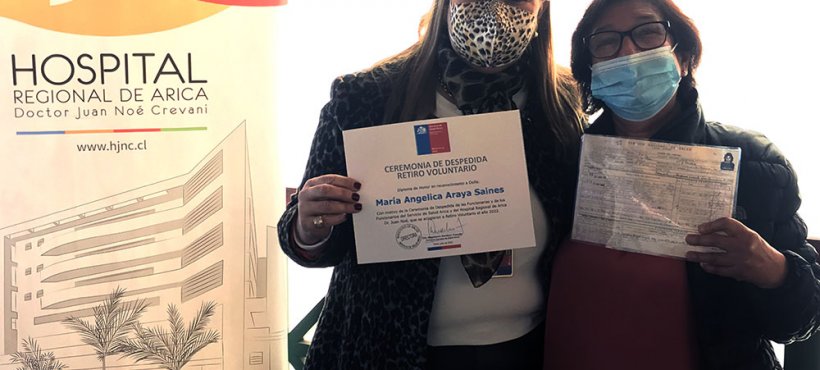 Servicio de Salud Arica rindió homenaje a trabajadores del Hospital Regional que se acogieron a retiro voluntario Servicio de Salud Arica rindió homenaje a trabajadores del Hospital Regional que se acogieron a retiro voluntario