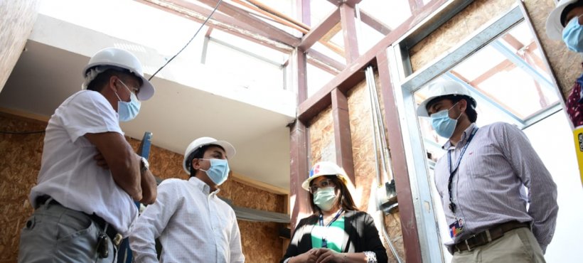 Constataron avance en obras de unidad de psiquiatría infanto adolescente en Hospital de Arica