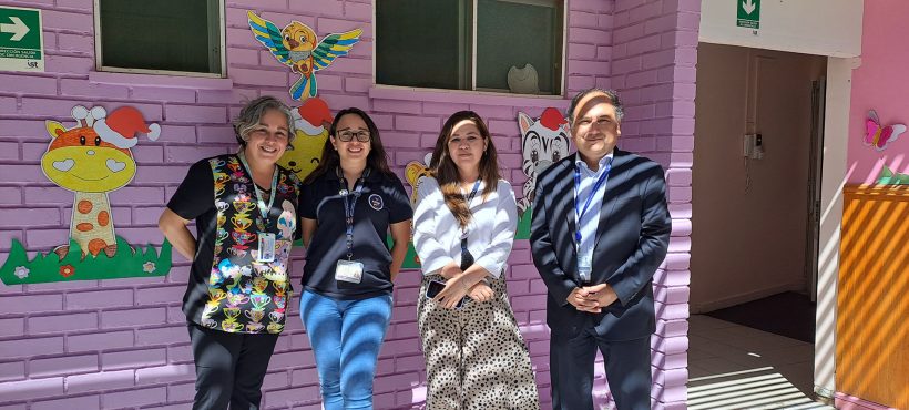Dirigenta gremial realizó recorrido a las instalaciones de la sala de cuna y jardín infantil Petete Hospital