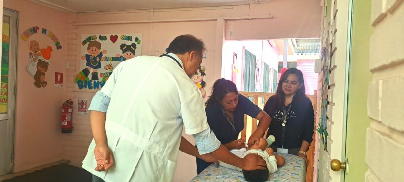 Vacunan contra la influenza a niños y niñas de la sala de cuna y jardín infantil Petete Vacunan contra la influenza a niños y niñas de la sala de cuna y jardín infantil Petete