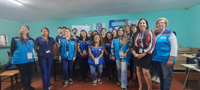 Censistas se adhieren a campaña contra el Covid e influenza Censistas se adhieren a campaña contra el Covid e influenza